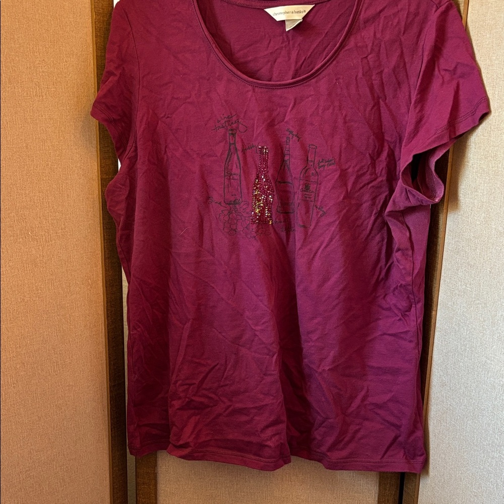Christopher & Banks Graphic Tee. XL